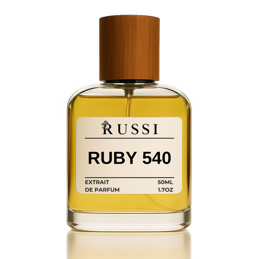 RUBY 540 Extrait de Parfum – Baccarat Rouge 540 alternative – perfume bottle photo by RussiLab